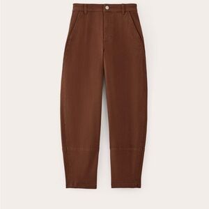 Everlane Utility Barrel Pant (rosewood / brown)